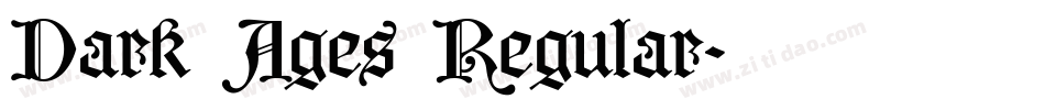 Dark Ages Regular字体转换